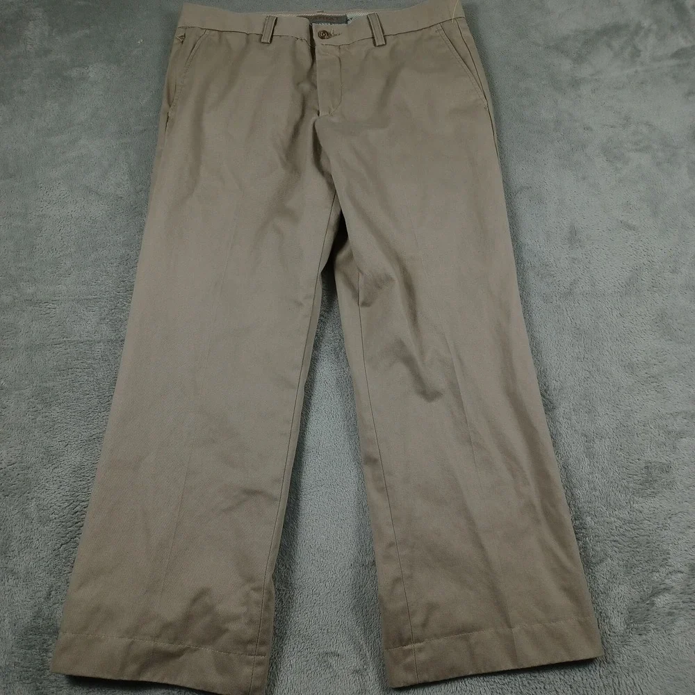 Ariat Pants Mens 33x28 Brown Performance Khaki Chino‎ Pockets Preppy Workwear